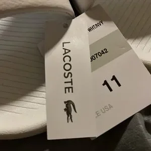 Lacoste | Shoes | Nwt Lacoste Slides Size 1 Plastic With 